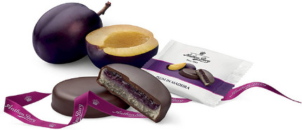 Продуктови Категории Шоколади Anthon Berg Бисквитки със слива и мадейра обвити в тъмен шоколад 105 гр